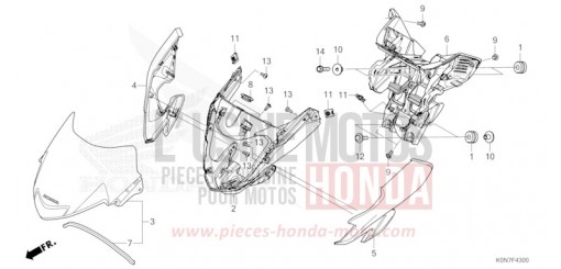 FRONT COWL CBF125MM de 2021